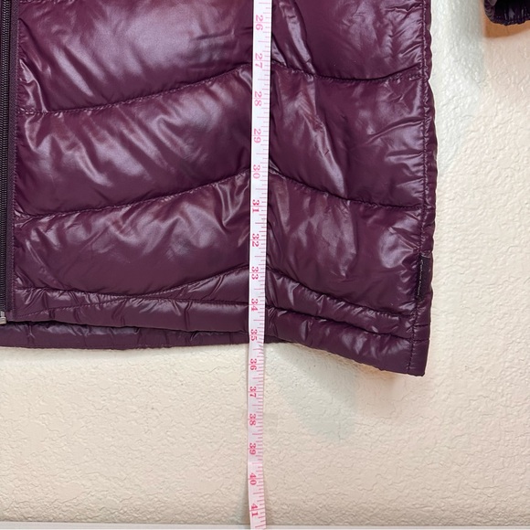 Calvin Klein Packable Lightweight Down Purple Puffer Long Hooded Jacket Winter - Picture 13 of 14
